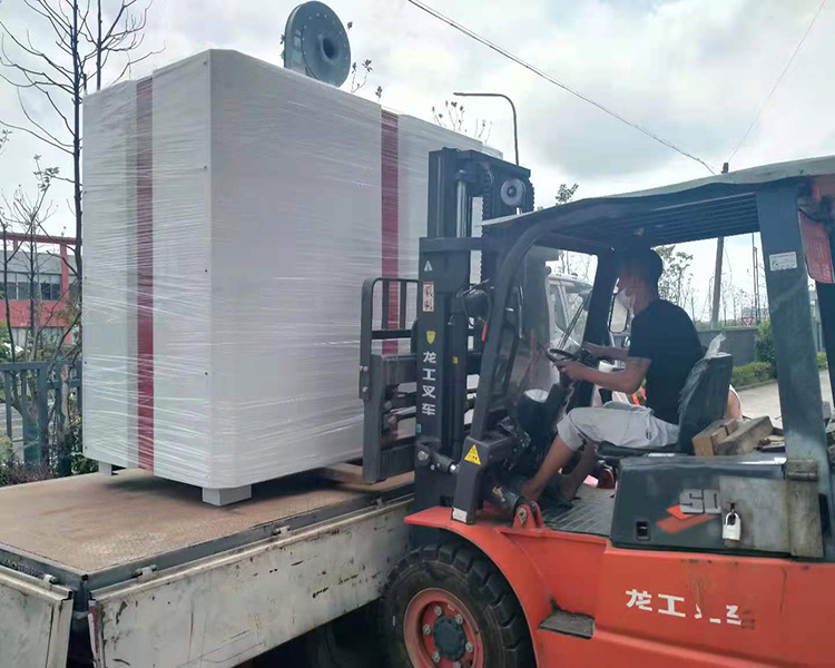 定制有機熱載體模溫機發貨實拍_測試合格發往湖南株洲